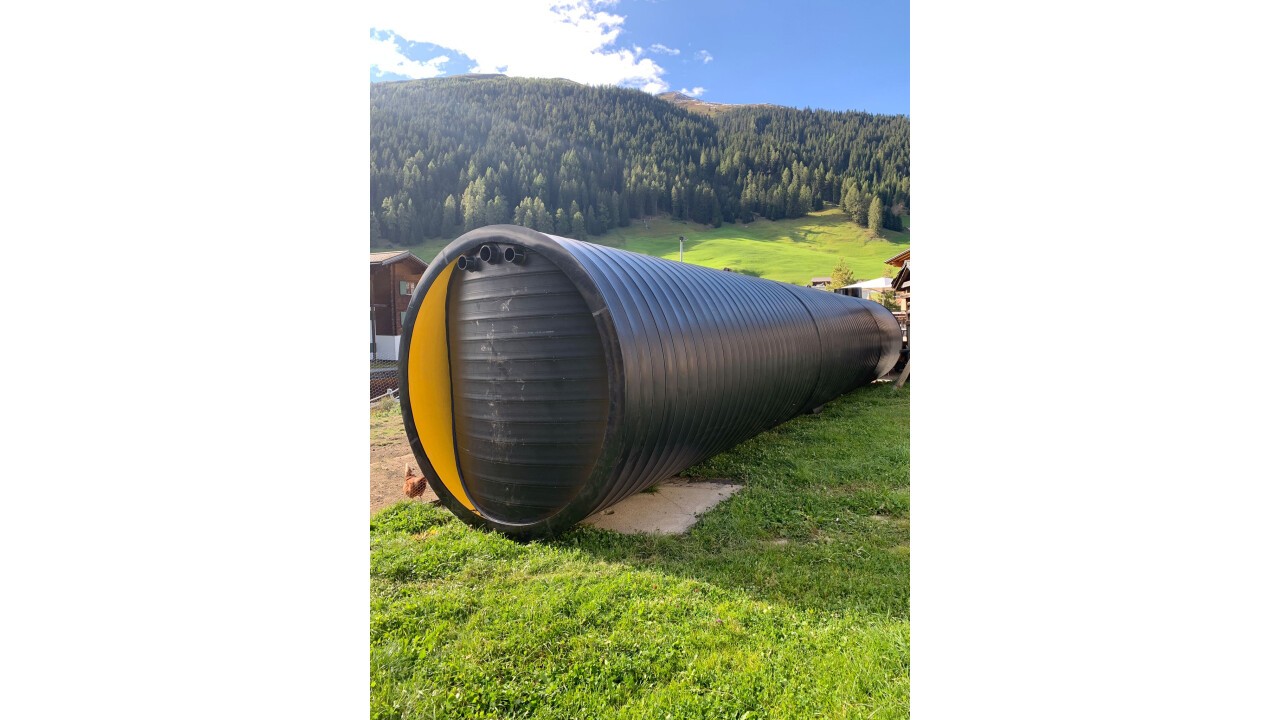 Tank doppelwandig, erdverleg- und befahrbar mit 8 to Achslast